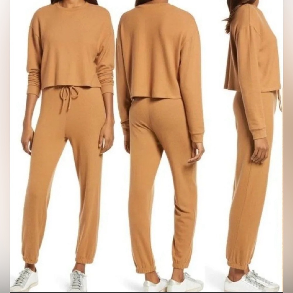 Reformation Taylor Sweater Knit Lounge Pants High Waisted Joggers size Small